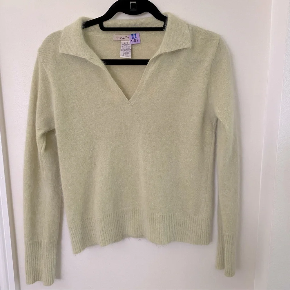 {Free People} Vintage Y2K Angora Blend Sweater - Picture 1 of 5